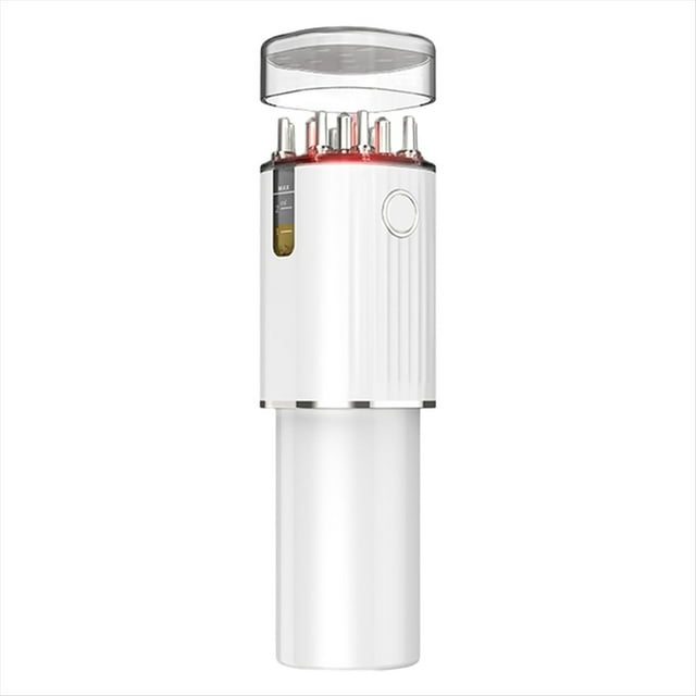 Aplicador de Aceite Capilar Vibratorio y Masajeador del Cabelludo Luces Rojas con Aplicador de Crecimiento de Tratamiento Capilar de Almacenamiento de 70 Ml