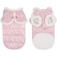 thumbnail image 1 of Chaqueta impermeable de invierno para perros, chaleco abrigado y cortavientos para perros, traje de nieve con orificio para arnés para perros y gatos pequeños, medianos y grandes (rosa, talla S)., 1 of 5