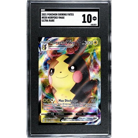 2021 Pokemon Shining Fates #038 Morpeko Vmax Ultra Rare SGC 10