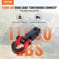 thumbnail image 2 of VEVOR Récepteur d'Attelage, Compatible avec Récepteurs de 2 Pouces, Résistance à la Rupture de 65900 lbs, Anse en D avec Goupille de Verrouillage d'Attelage de Remorque, Accessoires de Remorquage Robustes pour Camions, Jeeps, Véhicules Tout-Terrain, 2 of 9