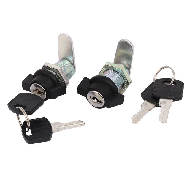 Unique Bargains Cabinet Cupboard Threaded Locking T Handle Cam Locks 18mmx25mm 2pcs