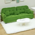 thumbnail image 6 of Miniature Living Room Sofa Couch Model Detailed Flocking Doll Furniture 1/12 Scale Model For Collector, 6 of 8