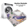 thumbnail image 5 of Yayeee Throw Blanket for Couch Soft Warm 50" x 60" Sofa Chair Bed Decoration, Purple Floral Pattern, 5 of 7