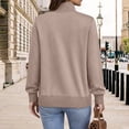 thumbnail image 4 of Weikingp Sweatshirts for Women Plain Oversized Sweatshirt Women'S Snap Button Pullover Tops Casual Long Sleeve Stand Neck Lightweight Sweatshirt Jumpers for Women Casual Henley Shirt Bronze 2XL, 4 of 6