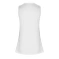 thumbnail image 5 of Fartey Long Tank Tops for Women 2025 Summer Sleeveless Shirts Soft Comfy Solid Color Crew Neck Camis Top Loose Flowy Beach Vacation Camisoles White S, 5 of 6