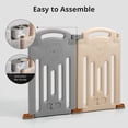 thumbnail image 3 of Baby Playpen UANLAUO plegable con puerta de extensión de 2 paneles, 3 of 7
