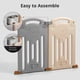 thumbnail image 3 of Baby Playpen UANLAUO plegable con puerta de extensión de 2 paneles, 3 of 7