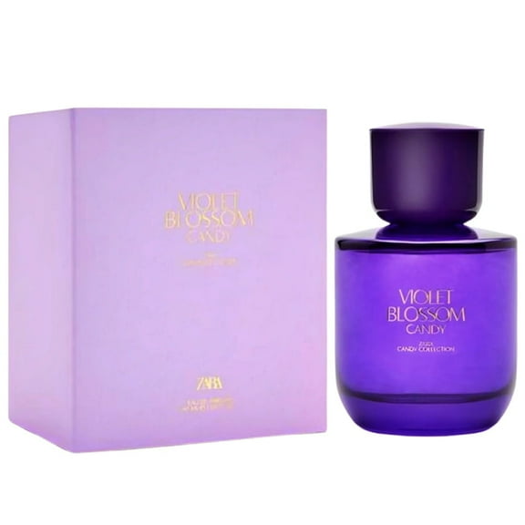 Zara Violet Blossom Candy Eau de Parfum for Women Sweet and Addictive Floral Gourmand Fragrance with Almond and Magnolia from the Basics Collection 90 ML (3.04 FL OZ)