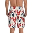 thumbnail image 3 of Naloa Roosters Men's Short Pajama Pants, Lounge Comfort Shorts with Elasticized Waistband and Side Pockets - XX-Large, 3 of 9