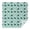 Labrador Floral Turquoise, variant on 70x70 Inch Square Tablecloth, Thick & Durable, Washable, Fits Square or Round Table, Party, Wedding, Buffet,Corgi Paw Bone Pink Pattern