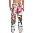 thumbnail image 3 of Fotbe Bird and Floral Men's Pajama Pants,Sleepwear Pants,Pj Bottoms Drawstring And Pockets-X-Large, 3 of 9