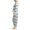 thumbnail image 3 of MUK LUKS Women's 2 Piece Pajama Set, Long Sleeve Shirt and Joggers - Silky Velour Mountain Vibes, Cabinside Fairisle, XL, 3 of 4