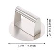 thumbnail image 4 of FUEENIRVA Stainless Steel Meat and Burger Patty Press, Kitchen Tool for Even Shaping and Pastry Pressing, 4 of 6