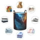 thumbnail image 4 of Fotbe Red And Blue Fire Dragon E Cesto de Ropa con Asas, Cesto Impermeable de Gran Capacidad, Bolsa de Lavado para Dormitorio, Cesto de Ropa con Ruedas y Asas-Small, 4 of 6