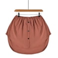 thumbnail image 2 of Prolriy Rallonge de Chemise pour Femmes, Extensions de Chemise pour Femmes, Haut Tout en Bas Superposé à la Taille avec Élastique, Extension de Chemise Superposée, Jupes Basses pour Femmes Café TG, 2 of 3