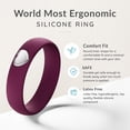 thumbnail image 4 of ThunderFit Silicone Rings for Women, Silicone Wedding Band with Heart, 5.5 mm Wide, 2mm Thick Rubber Engagement Rings, 4 of 5