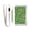 Green Orange Leaves, variant on JIALIOU Nylon Trifold Card Wallet with ID Window Zipper Pocket for Men Women Teen Heart on Circle