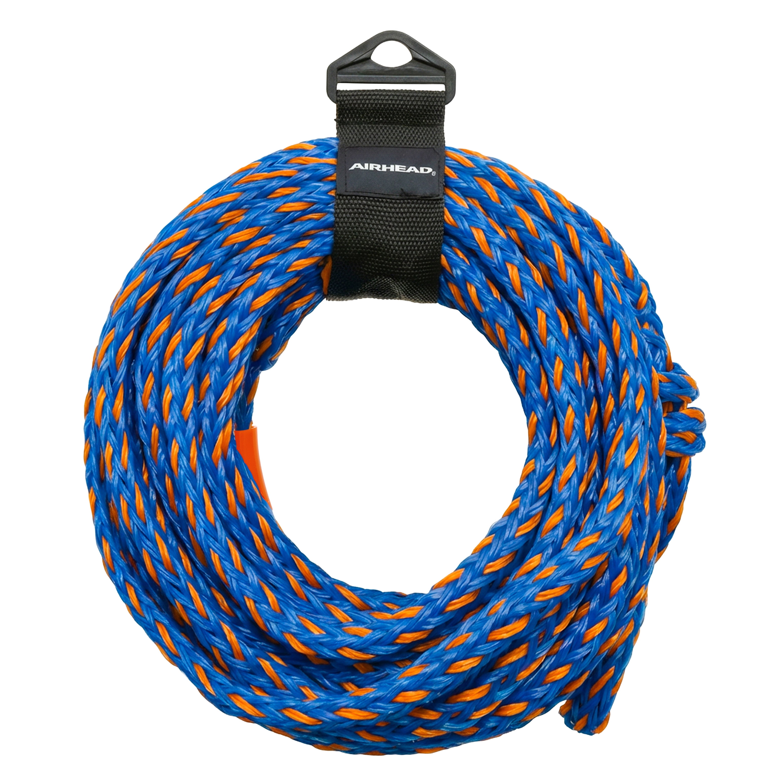 Airhead Hydro-X 2 Person Heavy Duty Nylon Covered Towable Tube and Airhead 60 ft UV Resistant 2-Rider Tow Rope for Towable Tubes