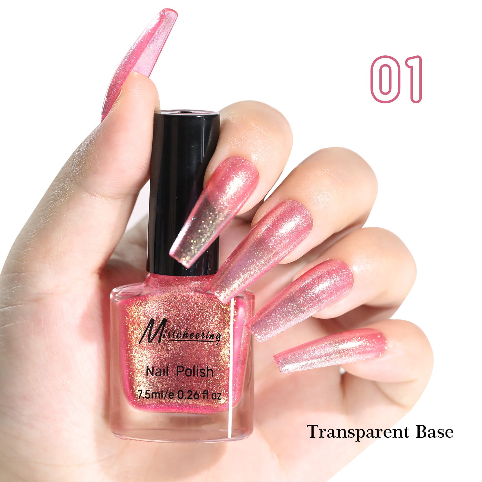 Tarmeek Color-changing Nail Polish Colorful Color Nail Pol 1.2 inch Odorless 4K HD Smart Color-changing Nail Polish Colorful Great for Spring and Daily Life Gift for Women