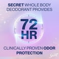thumbnail image 3 of Secret Whole Body Deodorant Spray for Women, Almond Milk & Honey Scent, Aluminum Free Deodorant Stick, 72 HR Odor Protection, 3.5oz (Pack of 1), 3 of 6