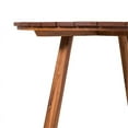 thumbnail image 5 of Table à Manger Ronde en Bois Massif à Dossier à Lattes Moderne - Marron, 5 of 5