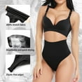 thumbnail image 5 of VASLANDA Women Basic Every-Day Shaping Panties Thong Underwear Black S, 5 of 8