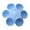 Blue, variant on Flower-Shaped Cat Feeding Bowl, Plastic Cat and Dog Food Bowl with 6 Petals, Multiple Pet Dinner Feeder for Indoor Food and Water, For Multiple Cats And Dogs