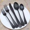 thumbnail image 2 of Elyon Tableware ELYON-35172 Elyon Luly Matte Black 20-Piece Flatware Set, Stainless Steel, Service For 4, 2 of 5