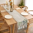 thumbnail image 3 of Bottles and Plants Table Runner 90 Inches Long Farmhouse Dress Scarves, Farmhouse Country Rustic Brown Wooden Plank Dining Tablerunner for Coffee Table/Kitchen Island/Party Décor, 13" x 90", 3 of 8