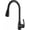 Black, variant on Kitchen Sink Tap Stainless Steel Pull Out Kitchen Mixer Taps 360° Swivel Kitchen Faucet Single Handle Sink Mixer Faucet with 4 Water Outlet Function Black