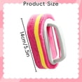 thumbnail image 3 of Solivara Handled All Purpose Bathtub Scrubber Kitchen Toilet Cleaner Shower Sponge Scrubbing Brush For Tiles Range Hoods And Pool Steps Plastic(Red,5.51*3.54in), 3 of 7