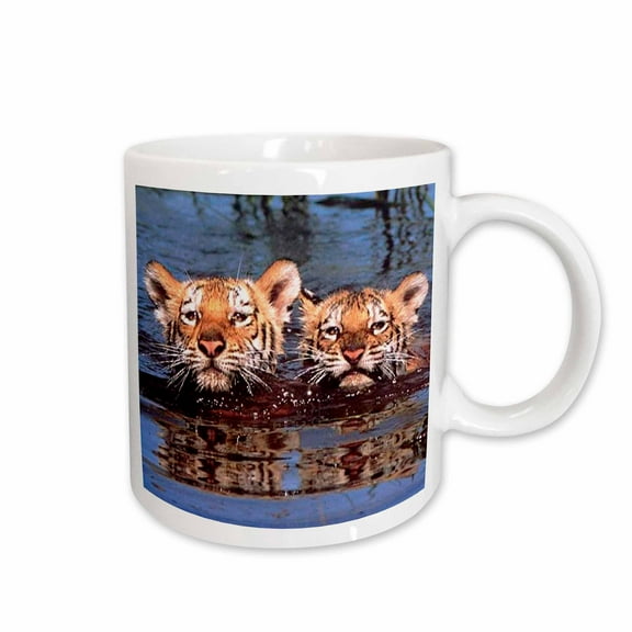 3drose, Tiger Cubs, 11oz Mug