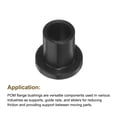 thumbnail image 5 of 8 Packs Flanged Sleeve Bearings Plastic Bushings 6.2mm Bore x 8.35mm OD x 12mm Length Black POM Bushings, 5 of 5