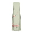 thumbnail image 4 of RKSTN Robes pour Femmes Décontractées Fluides Amples Grande Taille Robes d'Été Mode Boho Imprimé Floral Sans Manches Col Rond Maxi Robes avec Poches, 4 of 5