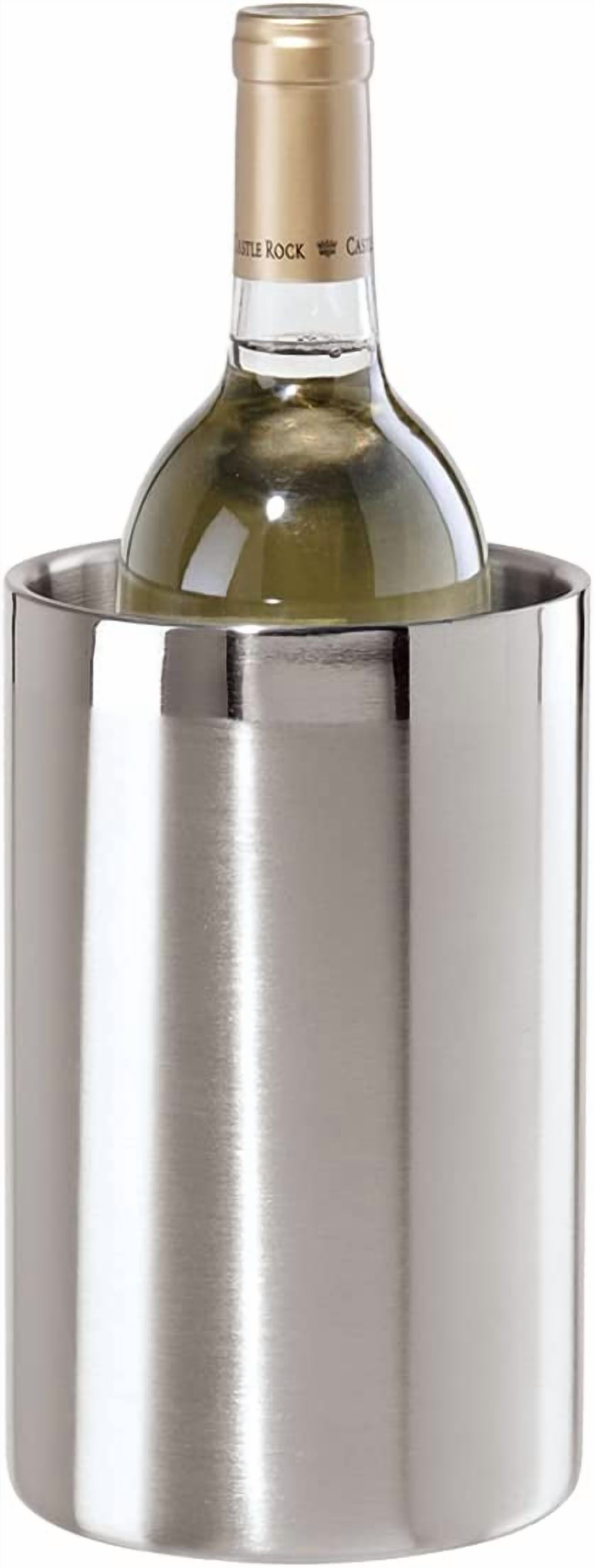 Stainless Steel Ice Bucket with Integrated Scoop Holder, Double-Walled Insulated Ice Bucket with Lid & Scoop, Modern Black & Silver Bar Tool for Party