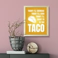 thumbnail image 3 of Designs ByLITA Today I'll Exercise Today I'll Exer Today I'll Today To Ta Tac Taco, 8 x 10 Wooden Wall Print Inspirational (Framed) | Sarcastic Home Decor, 3 of 3