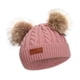 thumbnail image 3 of Gorro de punto para bebé, gorro de lana de invierno para bebé, gorro de ganchillo para niño pequeño rosado, 3 of 5