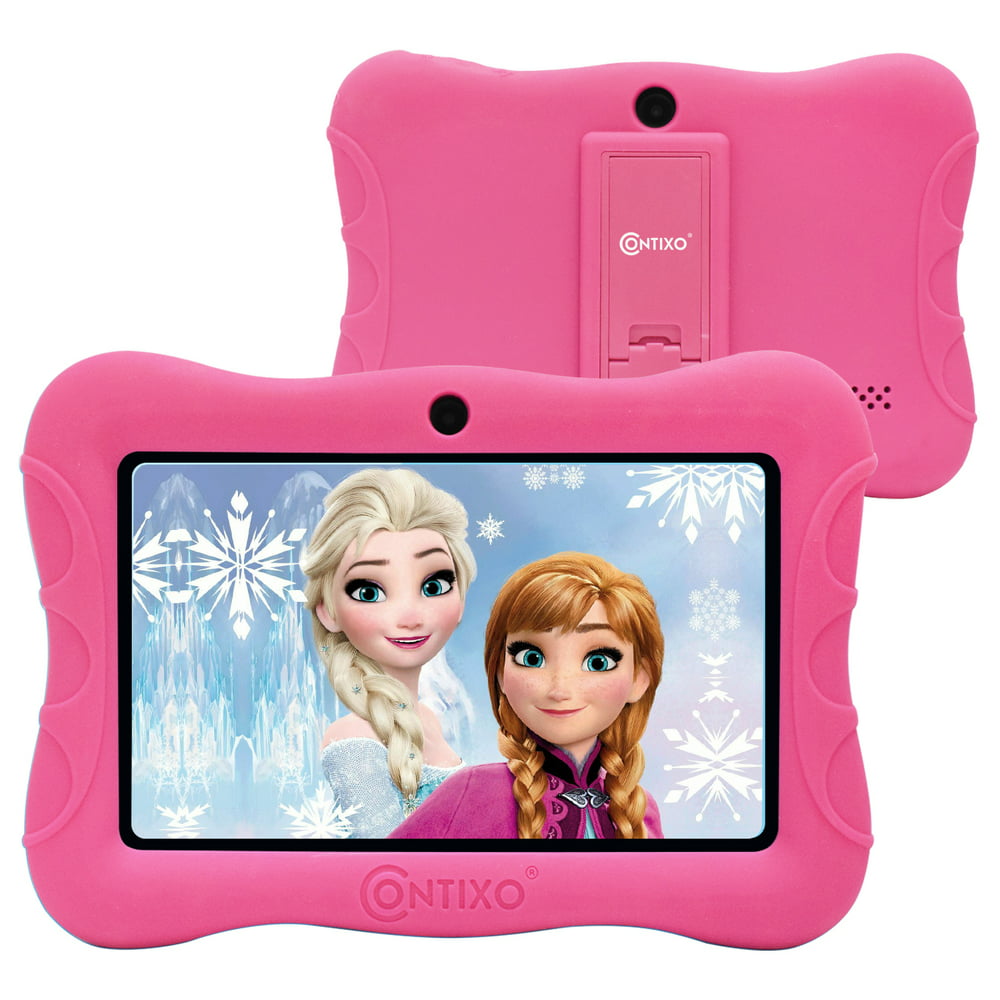 Contixo V9-3 7" Kids Tablet with WiFi 2GB RAM 16GB Android 9.0 Kids Place Parental Control Pre-installed 20+ Learning Games Apps Tablet for Toddlers Children w/Kid-Proof Protective Case (Pink)