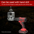 thumbnail image 6 of Electric Wire Stripper Manual Wire Stripping Tool Copper Cable Peeling Machine with Crank with Electric Drill for 2-24mm Wire ,Easy to Operate, 6 of 6
