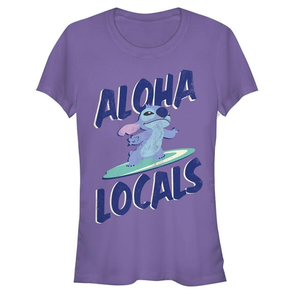 Juniors Lilo & Stitch Aloha Locals T Shirt