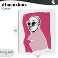 thumbnail image 4 of Stupell Industries Modern Pink Attitude Fashion Portrait Canvas Art, 16 x 20, by Simone Elum, 4 of 8
