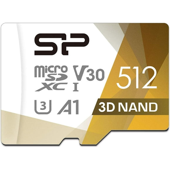 Silicon Power 512GB Micro SD Card U3 Nintendo-Switch Compatible, SDXC microsdxc Class 10 High Speed MicroSD Memory Card