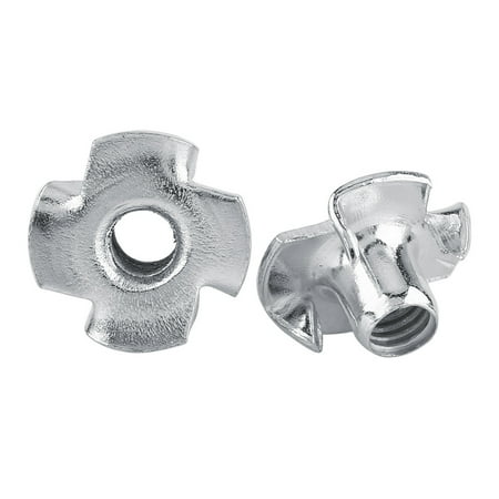 

Carbon Steel T Nut Four Claws Tee Nuts Woodworking Captive Part (M8x30pcs)