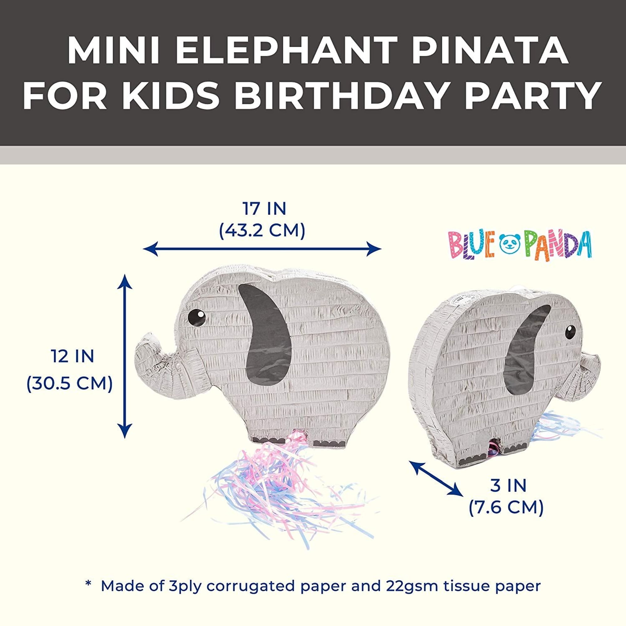 Elephant Pinata Piniata for Birthday Baby Shower Pinata Gender Reveal Pinata  Pinata for Party 