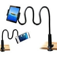 thumbnail image 3 of Tablet & Phone Stand - Universal Gooseneck Holder with Clamp Flexible Neck Mount for Bed Desk Table - Compatible with 4" - 9.7" Devices, 3 of 5