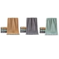 thumbnail image 4 of Towel pure cotton jacquard pattern daily adult spors household cotton face towel 2pcs Green 34*73, 4 of 8