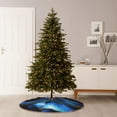 thumbnail image 6 of Sikiie Blue Viper Snake Nativity Christmas Tree Skirt, Jesus Christian Winter Holiday Tree Mat Decoration(30-48IN)48", 6 of 6