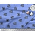 thumbnail image 3 of Soimoi Blue Cotton Poplin Fabric Artistic Floral Decor Fabric Printed Yard 42 Inch Wide, 3 of 3