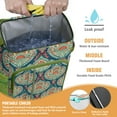 thumbnail image 2 of Vintage Boho Style Insulated Backpack Cooler with Paisley Floral Design, Leak-Proof & Waterproof, Keeps Drinks and Food Fresh, Great for Office, Beach, and Outdoors, 2 of 2
