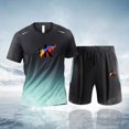 thumbnail image 3 of Nuevos conjuntos de ropa deportiva de moda para hombres 2024, ropa deportiva de verano para hombres, camiseta de manga corta + pantalones cortos, ropa de secado rápido para hombres, 3 of 5